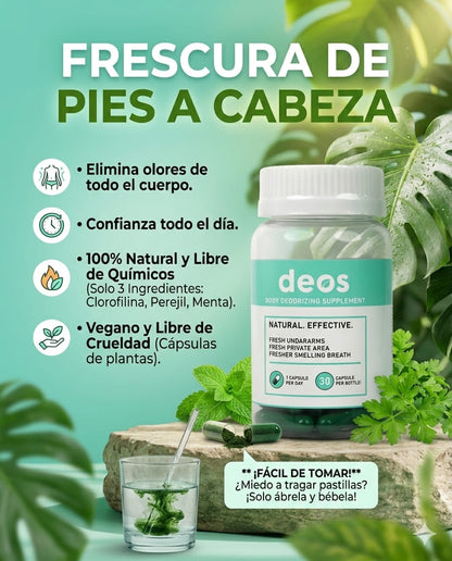 DEOS- Elimina los malos olores de tu cuerpo desde la raíz