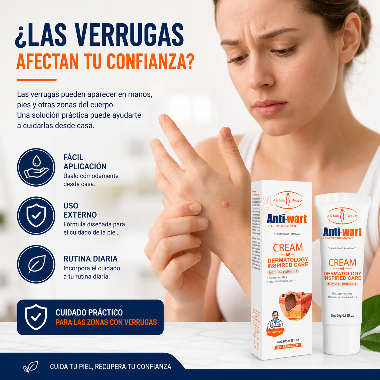 recupera tu confianza con Anti-Wart