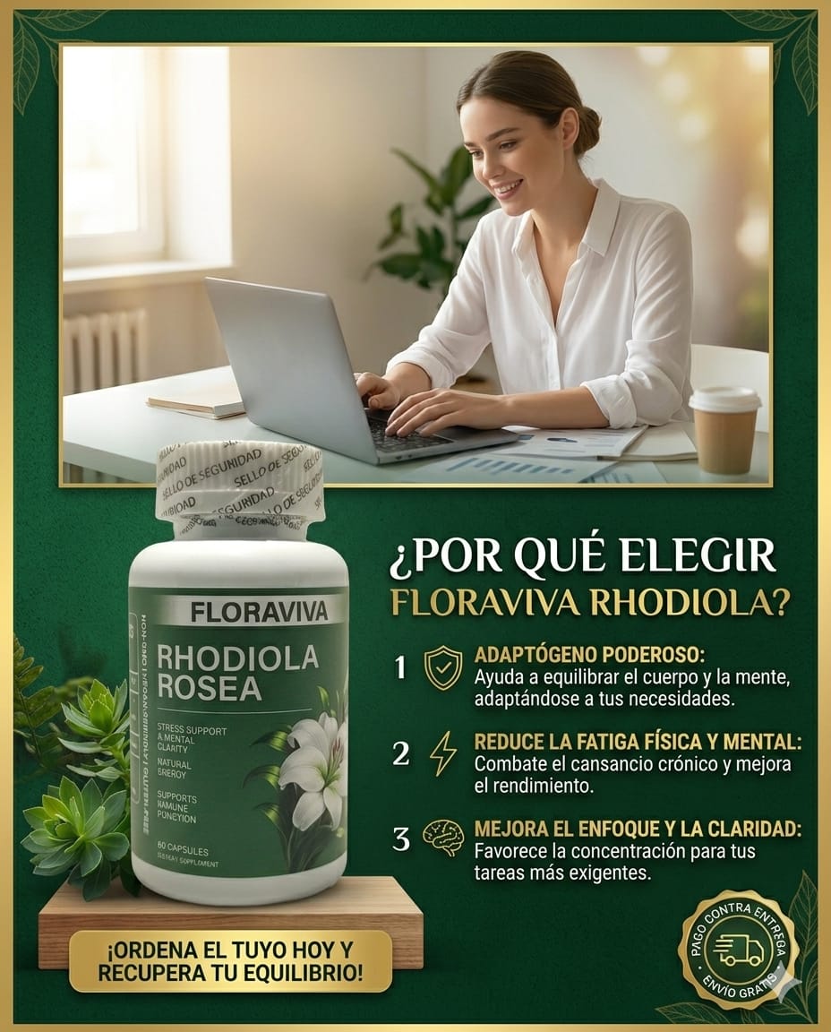 FloraViva® Rhodiola – Energía & Enfoque Diario