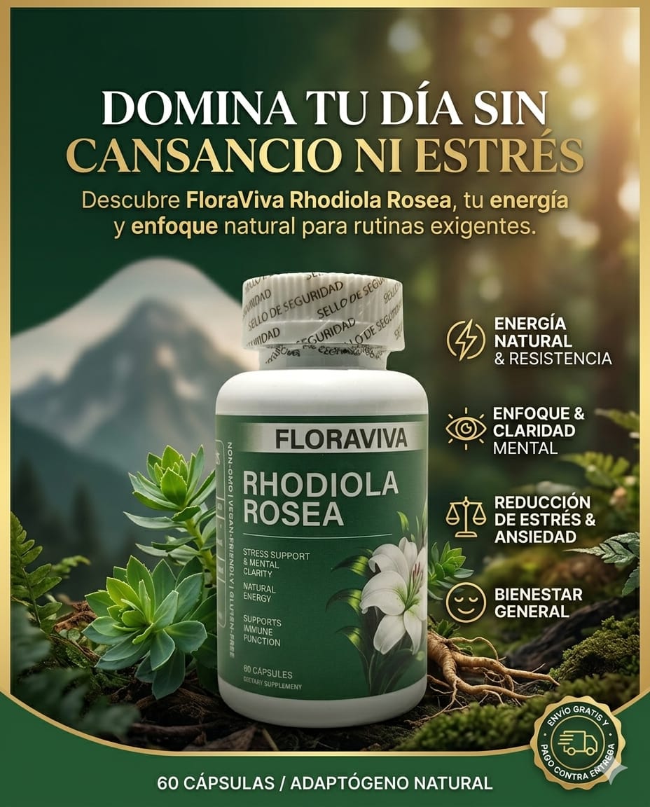 FloraViva® Rhodiola – Energía & Enfoque Diario