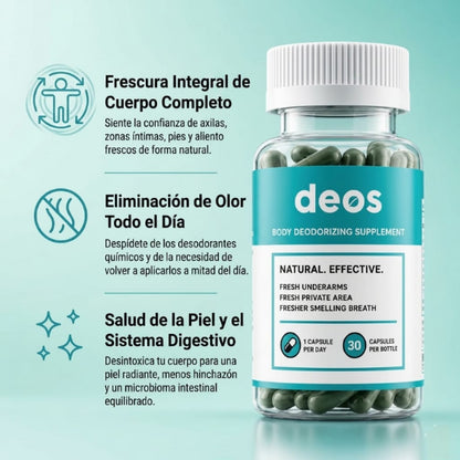 DEOS- Elimina los malos olores de tu cuerpo desde la raíz