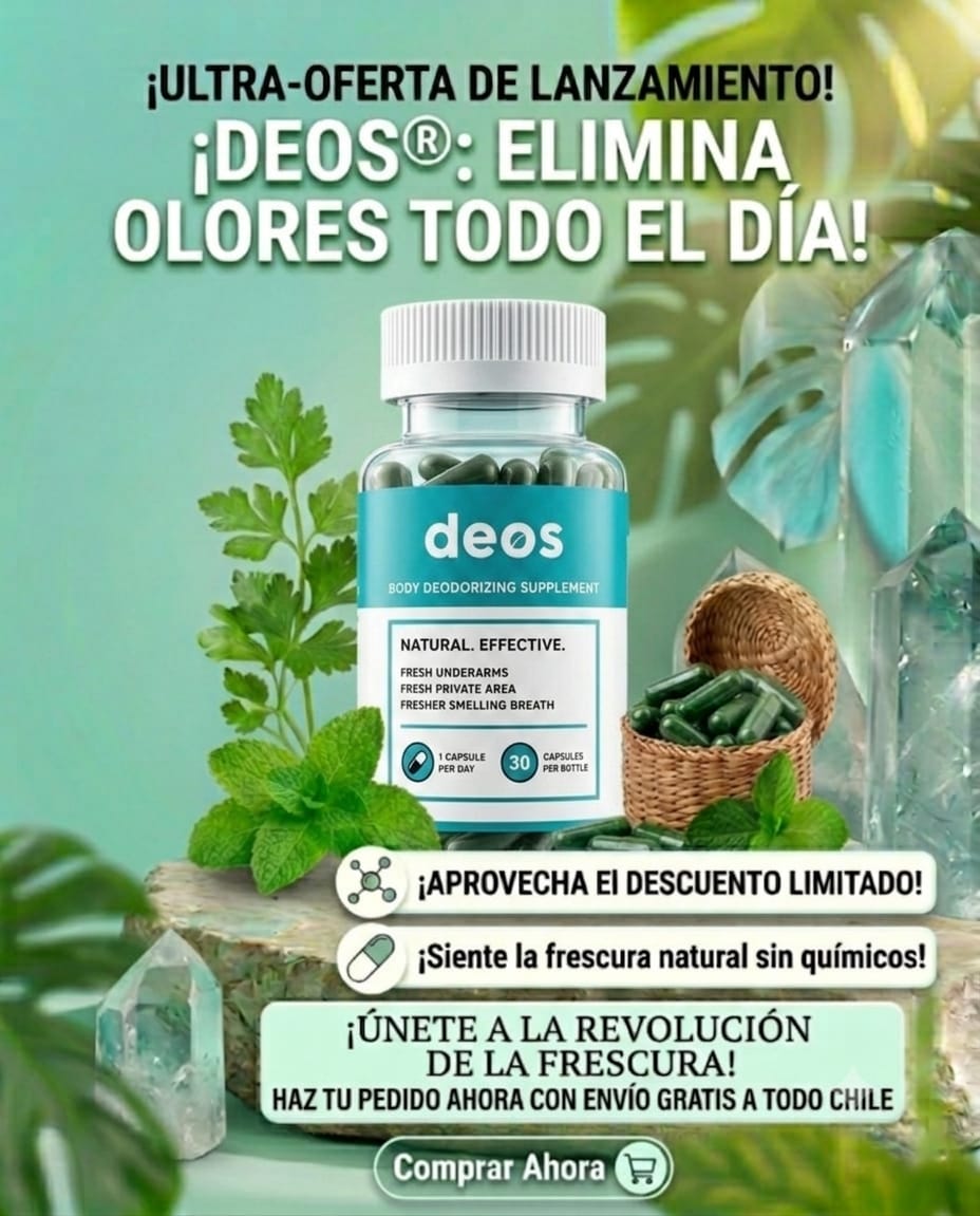 DEOS- Elimina los malos olores de tu cuerpo desde la raíz